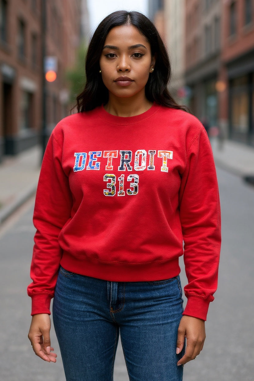 Detroit Heritage "313" Crewneck